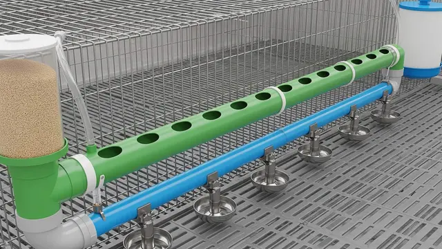 desain tempat pakan ayam otomatis dari pipa