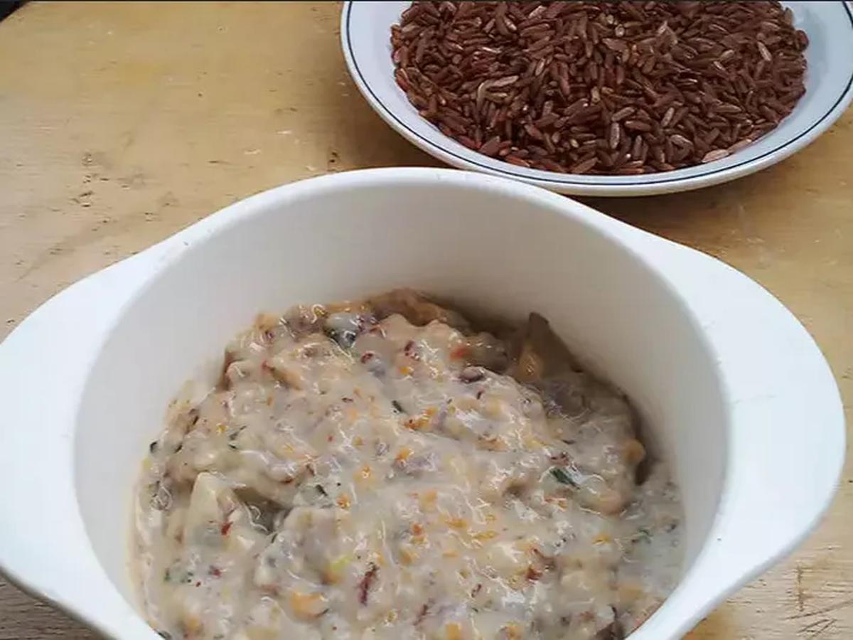 6. Resep Nasi Tim Daging Sapi & Beras Merah