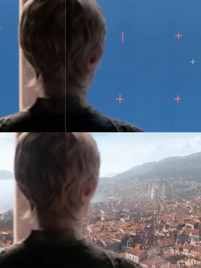 Proses syuting Game of Thrones memanfaatkan teknik chroma key atau green screen.