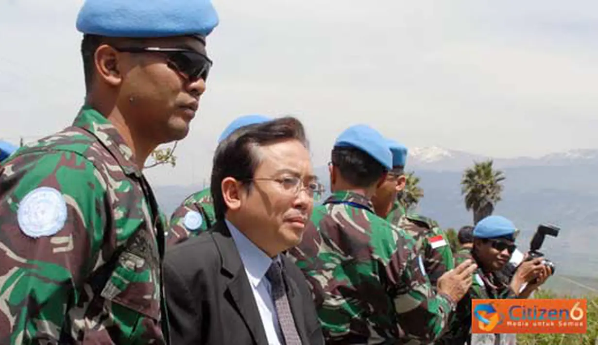Citizen6, Lebanon: Kedatangan dubes dan rombongan di sambut oleh Komandan Kontingen Indonesia, Kolonel Pnb Yulianta, Wadan Sektor Timur Unifil Kolonel Laut (E) Joko Edi S beserta para staf (Pengirim: Badar)