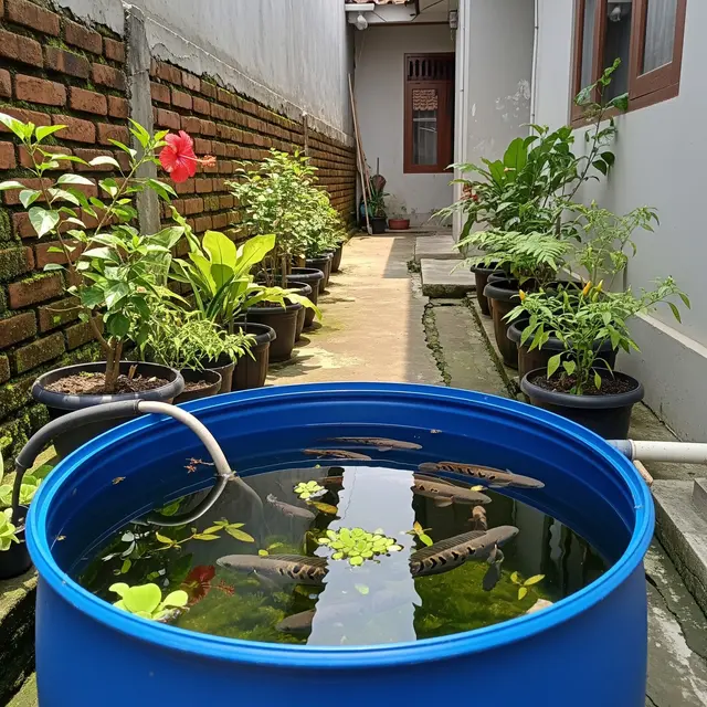 9 Ide Kolam Ikan Gabus Mini dari Wadah Bekas untuk Halaman Sempit, Kreatif dan Hemat Biaya