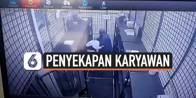 VIDEO: Terekam CCTV, Perampok Pusat Gadai Sekap Dua Karyawan