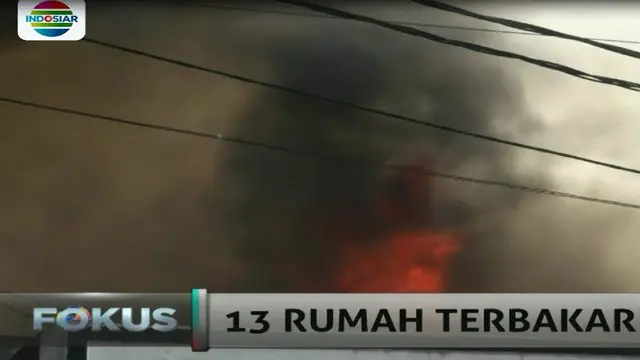 Kebakaran di Asrama Polri Cipinang, 13 Rumah Hangus