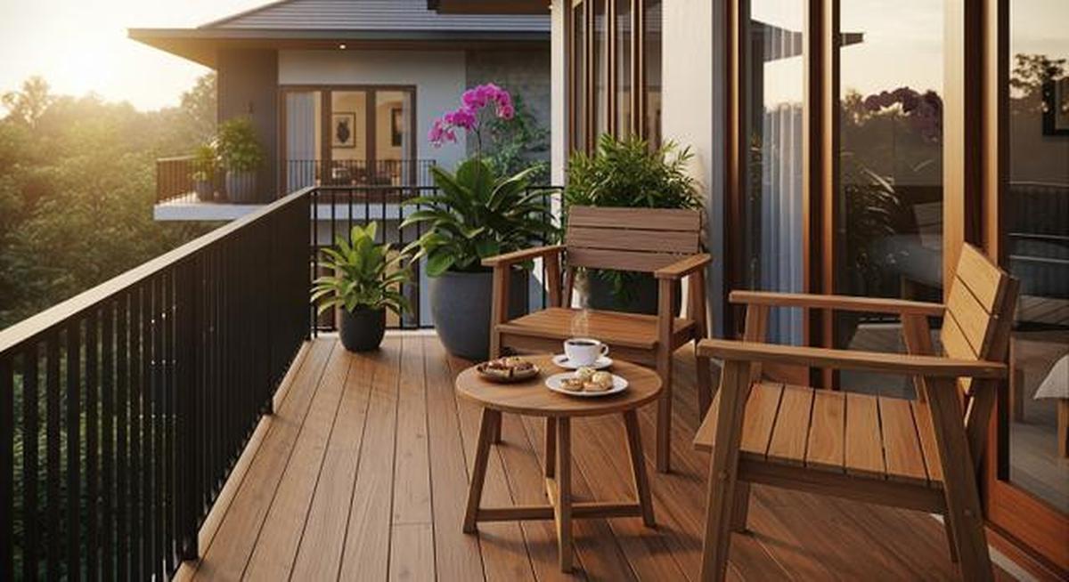 8 Model Balkon Rumah ala Kafe, Nyaman dan Estetik untuk Santai Sore