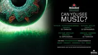 Bersiaplah untuk eksperimen musik dengan visual 3D yang beda dan unik di #HeinekenGreenRoom.