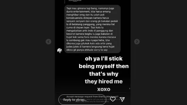 Klarifikasi Reza Arap disebut mengacuhkan Kyuhyun Super Junior (Foto: IG ybrap)