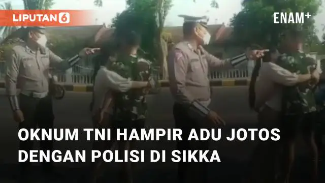 Beredar video viral terkait oknum TNI yang hampir adu jotos dengan polisi. Kejadian tersebut terjadi di Sikka, Nusa Tenggara Timur pada Kamis (12/10/2023)