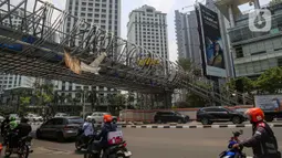 Pemerintah Provinsi DKI Jakarta membangun empat JPO dengan mengusung konsep bernuansa modern yaitu JPO PGC Cilitan, JPO Sunter Barat, JPO Mas Mansyur, JPO Dukuh. (Liputan6.com/Angga Yuniar)