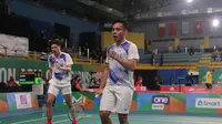 Pramudya Kusumawardana/Yeremia Erich Yoche Yacob Rambitan pada ajang Kejuaraan Badminton Asia 2022. (Istimewa)
