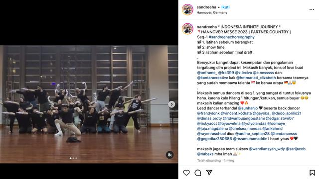 Unggahan Sandree Ha. (Foto: Dok. Instagram @sandreeha)