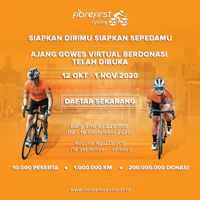 Siapkan Sepeda untuk Ikuti Gowes Virtual Berdonasi