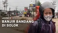 Banjir Bandang Menerjang Permukiman Warga dan Jalan Raya di Solok