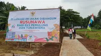 Lokasi pembangunan rumah susun (rusun) yang akan digunakan sebagai tempat tinggal eks pemulung dan tunawisma di Balai Karya Pangudi Luhur, Bekasi, Jawa Barat, Kamis (18/2/2021). (Dok Kementerian PUPR)