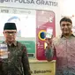 President Director & CEO Indosat Ooredoo Hutchison, Vikram Sinha (kanan) dan Wali Kota Pemerintah Kota Bogor, Bima Arya saat peluncuran program Sampah Jadi Pulsa di Bogor (24/6/2022). (Dok. Indosat Ooredoo Hutchison)