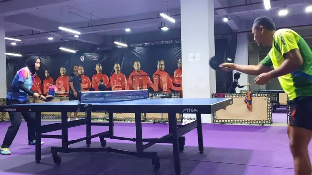 Perisiapan Atlet Tenis Meja Asean Para Games XI Jateng 2022