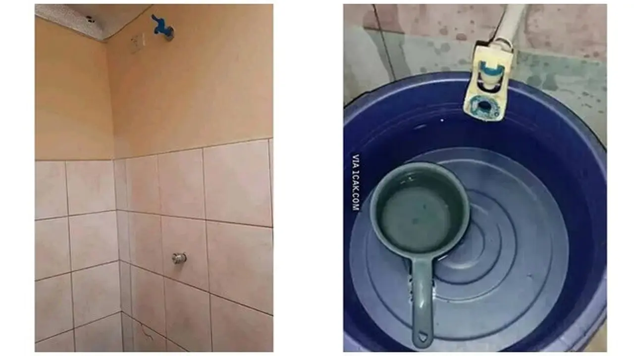 6 Potret Keran Air di Kamar Mandi Ini Nyeleneh, Menyusahkan ketika Dipakai
