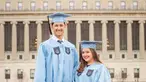Suami mantan penyanyi cilik itu baru saja lulus program S2 Columbia University yang terletak di New York City, Amerika Serikat. Kabar bahagia tersebut dibagikan lewat akun media sosial Instagram Tasya dan Randi. Perjuangan Randi Bachtiar untuk mendapat gelar Master tentu saja tidak mudah. (Liputan6.com/IG/@randibachtiar)