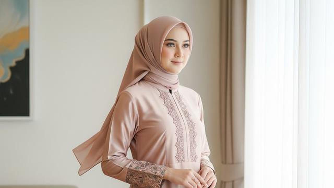 7 Tren Model Gamis Batik Brokat 2026 Warna Elegan, Pilihan Terbaik untuk Tampilan Mewah