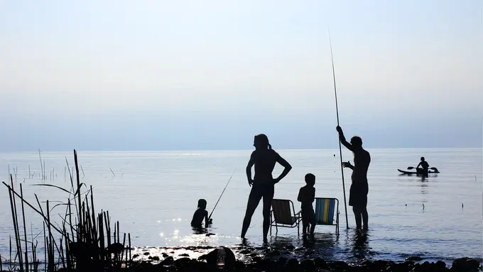 Ilustrasi liburan keluarga