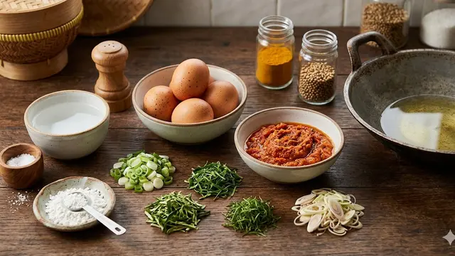 Resep Telur Dadar Padang Tanpa Kelapa (Foto: Gemini AI)