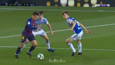Berita video gol kemenangan Barcelona atas Real Sociedad pada pekan terakhir La Liga 2017-2018 yang berakhir dengan skor 1-0. This video presented by BallBall.