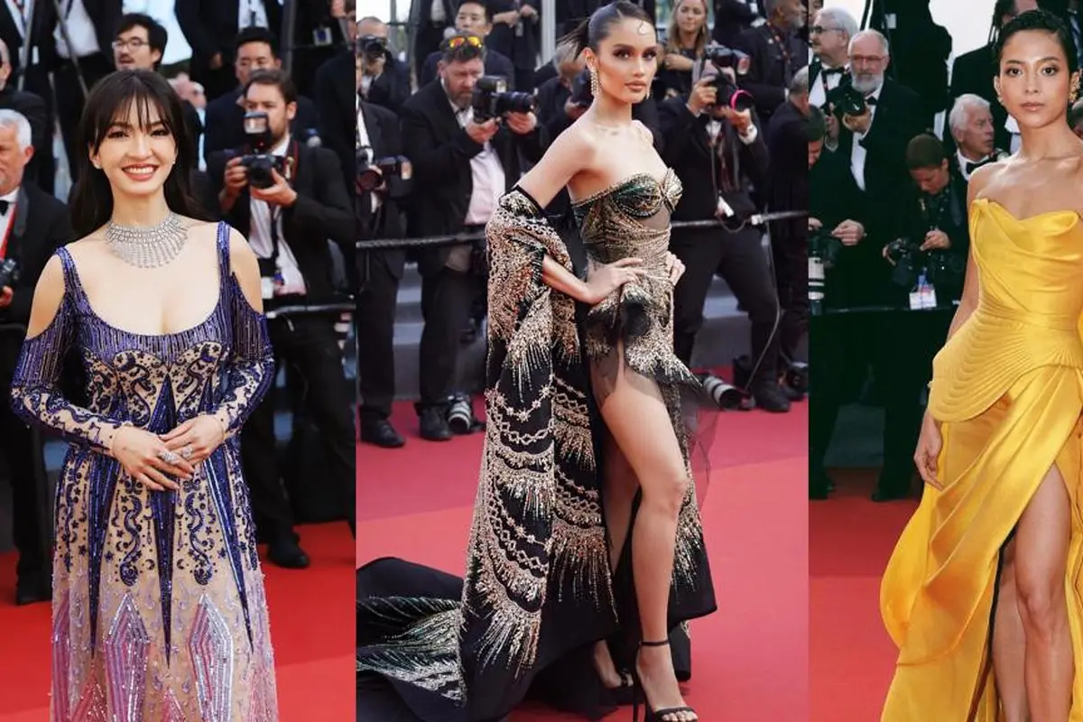 10 Adu Gaya Glamor Raline Shah, Cinta Laura, dan Putri Marino di Cannes Film Festival