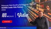 MRT Jakarta Gandeng Vidio, Hadirkan Paket MAXRIDE Combo Vidio Platinum untuk Penumpang