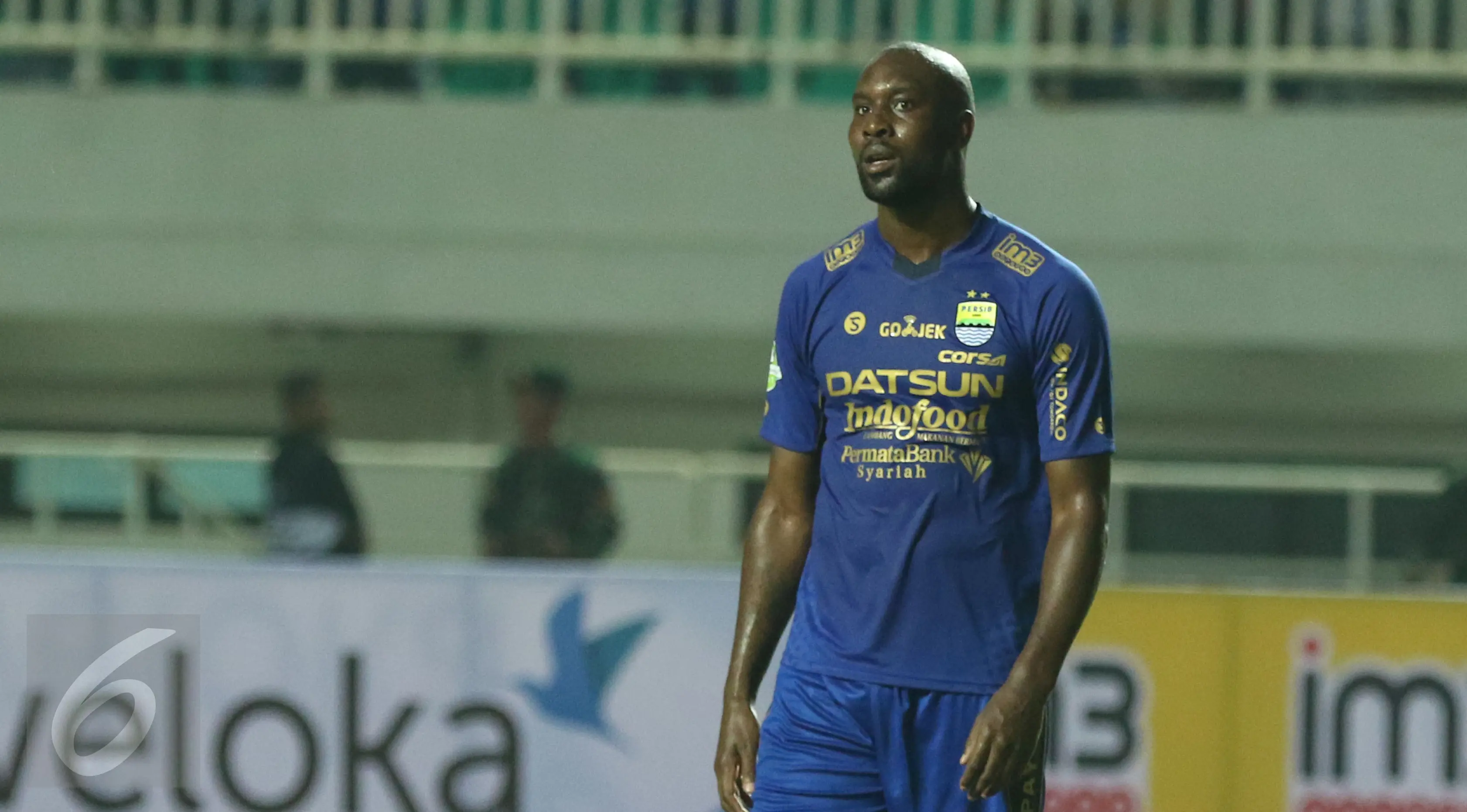 Striker Persib Bandung asal Inggris, Carlton Cole (Liputan6.com/Helmi Fithriansyah)