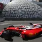 Pembalap Tim Ferrari, Sebastian Vettel saat melakukan sesi kualifikasi di sirkuit jalan Monaco, 28 Mei 2016. Kualifikasi ini untuk menjelang Grand Prix F1 Monaco yang akan segera digelar. (JEAN CHRISTOPHE MAGNENET / AFP)