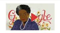 Dr. Maya Angelou jadi Google Doodle Hari ini. (Doc: Google)
