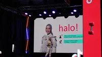 TikTok Edu Creator Vina Muliana saat mengisi acara Networking Party #SerunyaBelajar Ada di Tiktok' berlangsung pada 9 dan 10 Juli di Mbloc, Jakarta Selatan.