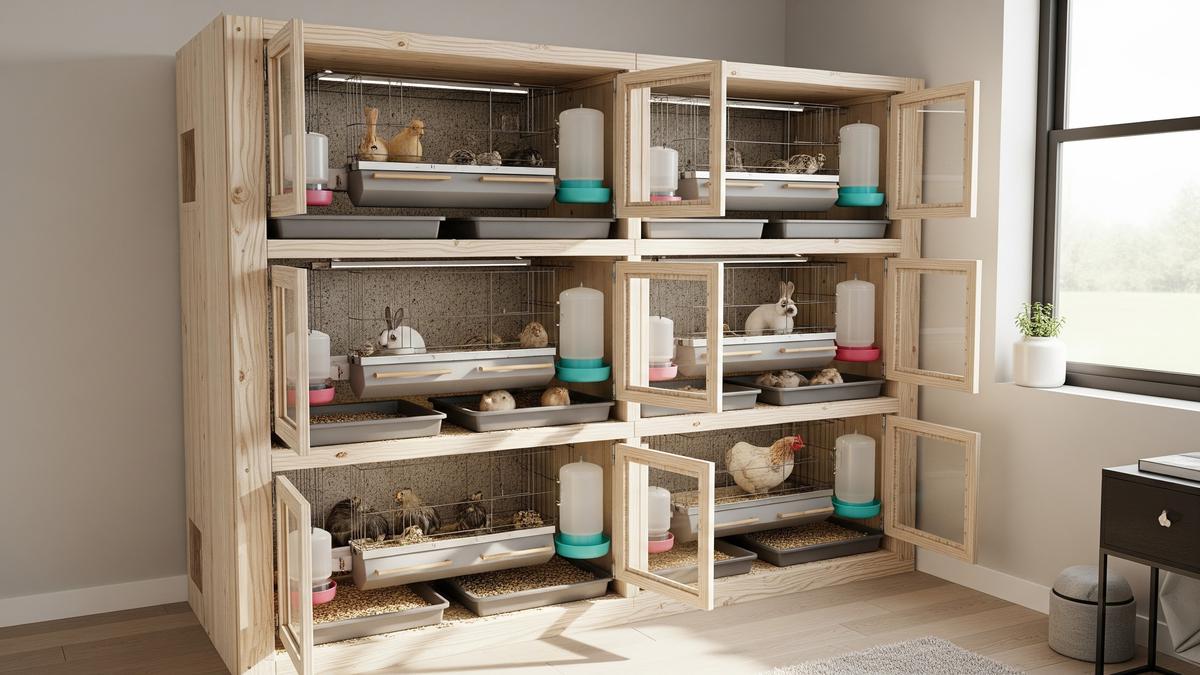 Ternak Hewan Mini dengan Sistem Vertikal untuk Rumah Type 36, Produktif dan Estetik