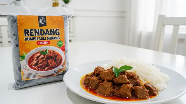 Rendang Frozen dengan Bumbu Asli Minang