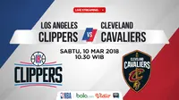 Jadwal NBA, Los Angeles Clippers Vs Cleveland Cavaliers. (Bola.com/Dody Iryawan)