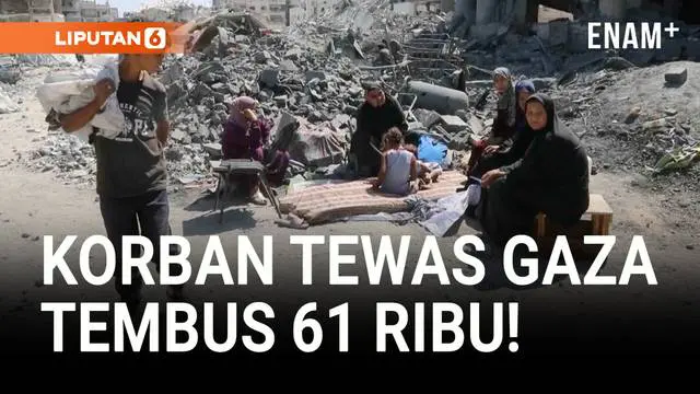 VIDEO: Krisis Gaza Memuncak, Korban Tewas Tembus 61 Ribu