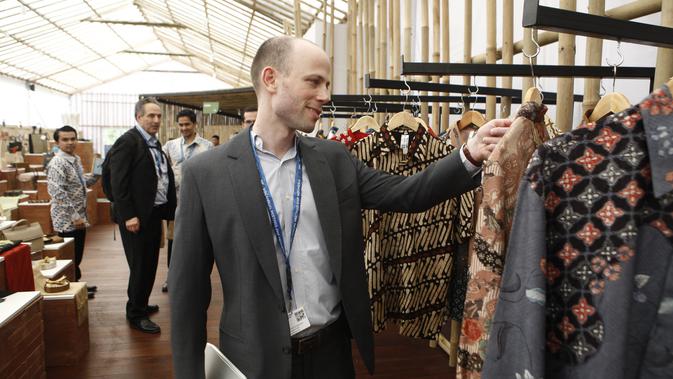 Indonesia Pavilion, stand yang dibuka di pertemuan tahunan IMF-Bank Dunia 2018 untuk menampilkan kerajinan khas Indonesia. (dok. istimewa/Dinny Mutiah)