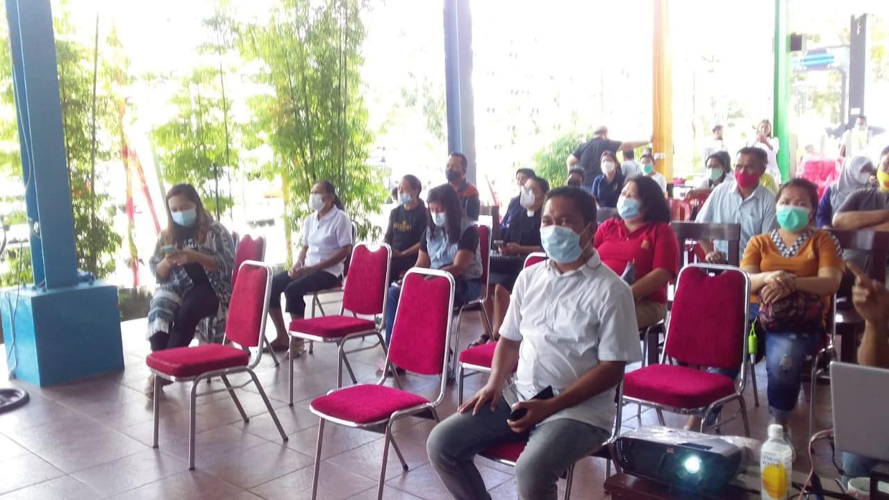 Talkshow yang digelar Asosiasi Media Siber Indonesia (AMSI) Sulut, di Taman Berkat Manado, Kamis (4/11/2021).