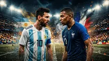 Ilustrasi Lionel Messi vs Kylian Mbappe. (Bola.com/AI)