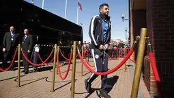  Pemain Leicester, Riyad Mahrez menempati urutan ke-2 pada indeks performa terbaik Liga Inggris pada data yang dikeluarkan premierleague.com dengan poin 868. (Action Images via Reuters/Lee Smith)