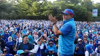 Ketua Umum (Ketum) Partai Amanat Nasional (PAN) melakukan giat Senam Sehat Birukan Langit Indonesia di Lapangan Sempur Kota Bogor, Sabtu (14/1/2023), pagi. (Dok. Istimewa)