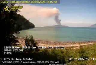 Status Gunung Anak Krakatau (GAK) yang naik menjadi Level III (Siaga). (Liputan6.com/Istimewa).