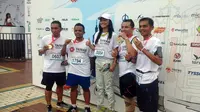 Pemenang Taiwan Excellence Happy Run bersama Miss Taiwan Ambassador (Liputan6.com/Defri S)