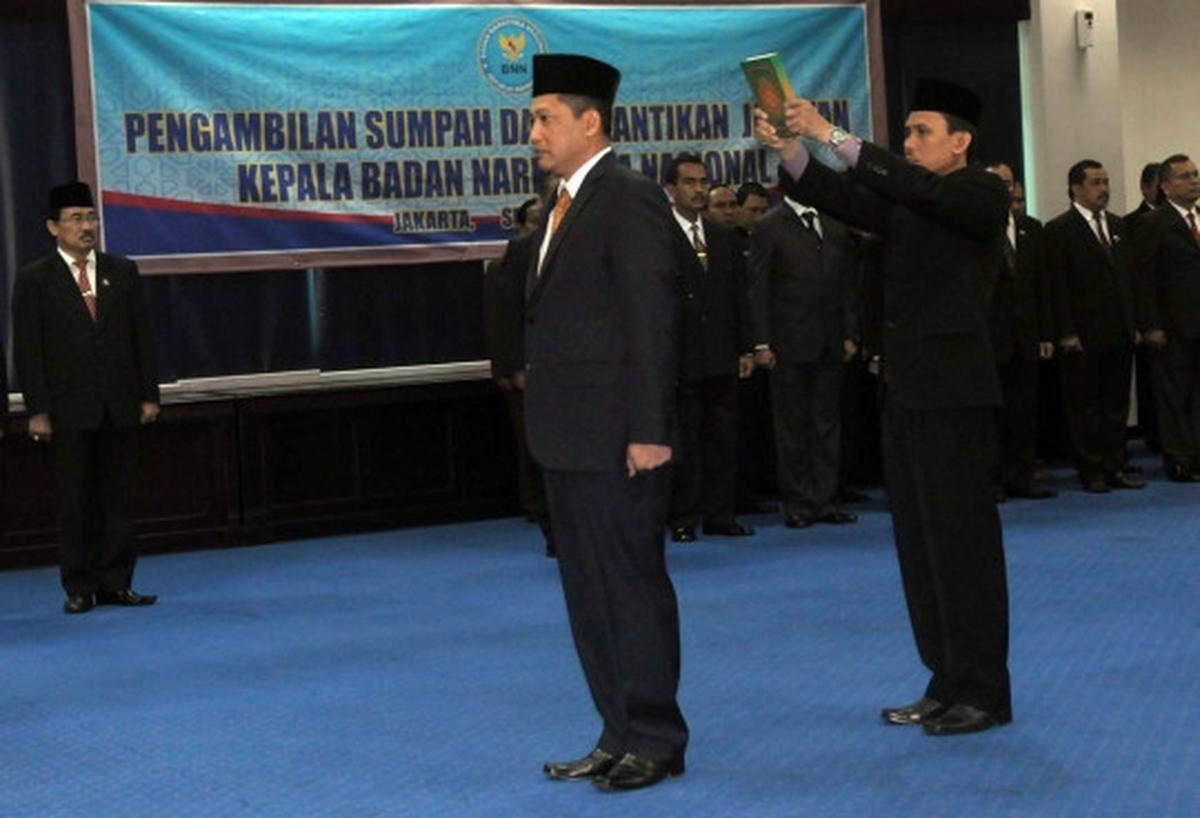 Komjen Budi Waseso resmi menjabat sebagai Kepala BNN