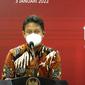 Menkes Budi Gunadi Sadikin update Omicron dari Istana Kepresidenan Jakarta, Senin, 3 Januari 2022. (Tangkapan Layar YouTube Perekonomian RI)