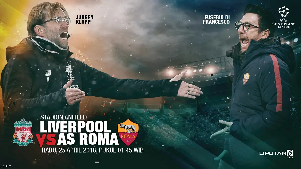 Prediksi Liverpool vs Roma