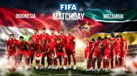 Timnas Indonesia Vs Mozambik, FIFA Matchday. (Photo Bola.com/Bagaskara Lazuardi, graph generated AI Chatgpt)