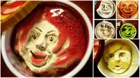 Hasil karya seniman Jepang menggunakan es krim. (Oddity Central)