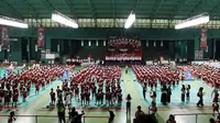 Audisi Umum PB Djarum 2023 mulai bergulir di GOR Djarum, Jati, Kudus pada Minggu (2/7). Sebanyak 1.529 peserta yang berasal dari Aceh hingga Papua menunjukkan kemampuan terbaik di babak screening guna mencuri perhatian Tim Pencari Bakat. (foto: PB Djarum)