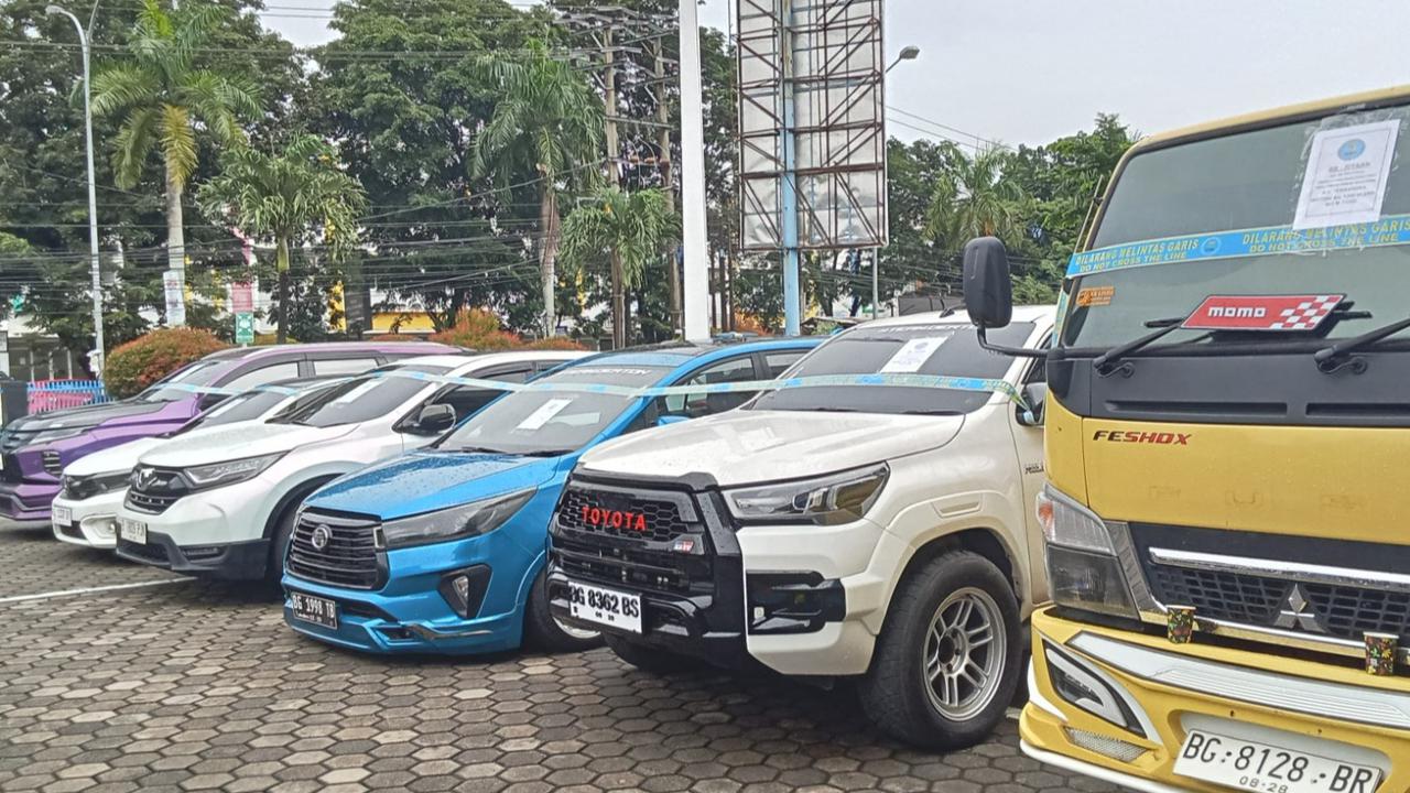 Deretan Mobil Mewah Gembong Narkoba Kelas Kakap di Sumsel Disita Polisi, Termasuk Truk