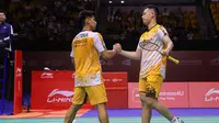 Ganda putra Indonesia Sabar Karyaman Gutama/Moh Reza Pahlevi Isfahani lolos ke final Hong Kong Open 2024 setelah mengalahkan rekannya Leo Rolly Carnando/Bagas Maulana di Hong Kong Coliseum, Sabtu, 14 September. (foto: PP PBSI)